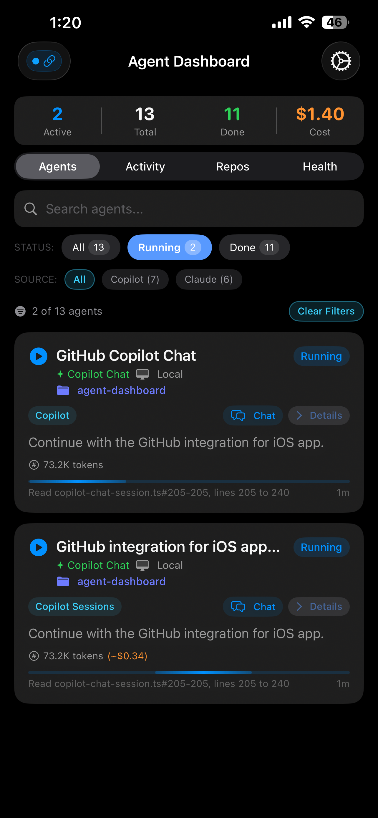 VS Code Agent Dashboard screenshot 5