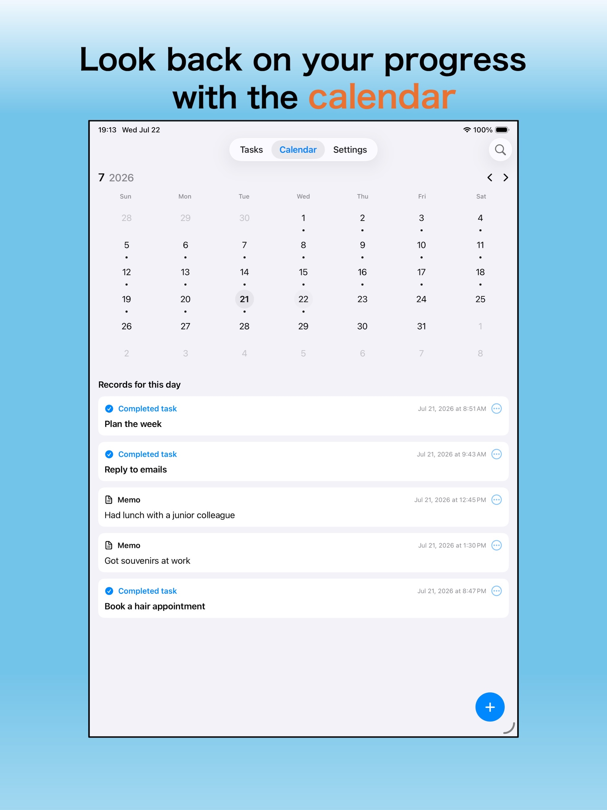 Tasks to Diary screenshot 5