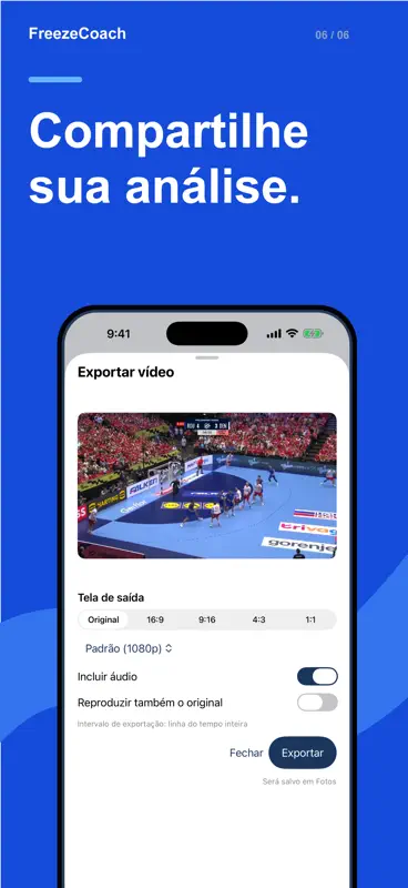 FreezeCoach - Editor Esportivo screenshot 6 of 6