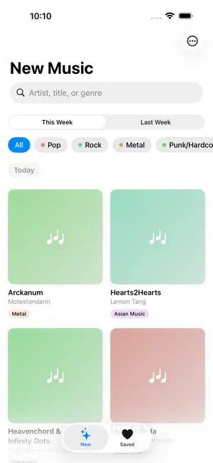 New Music Feed screenshot 1