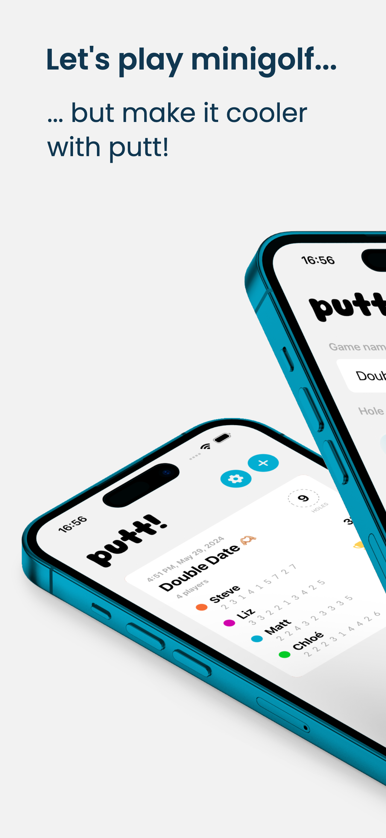 putt! – Minigolf Score Card