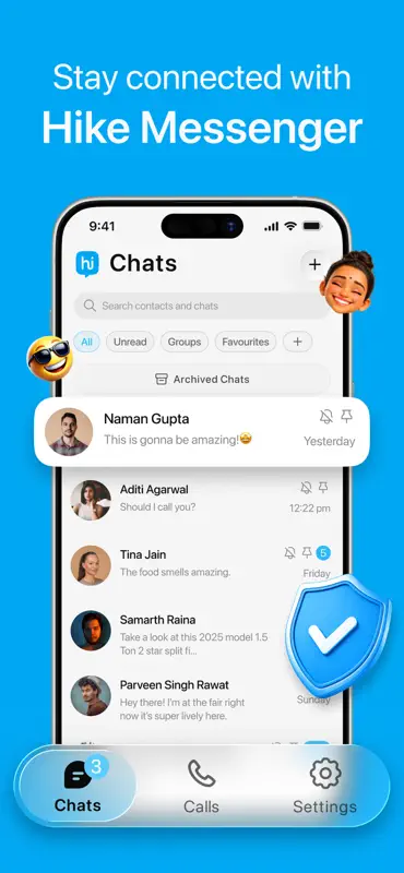 Hike Messenger screenshot 1 of 4