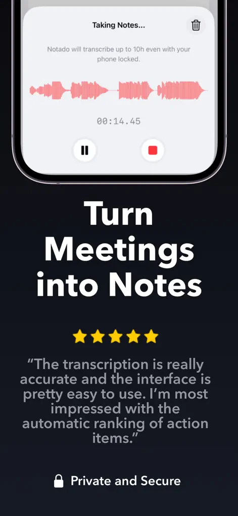 Notado - Meeting Minutes - Business App | MWM