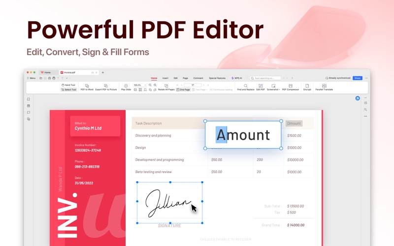 Screenshot #3 pour WPS Office - PDF, Docs, Sheets