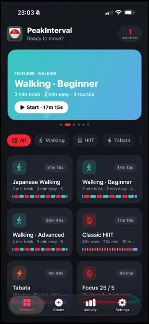 PeakInterval: HIIT Timer screenshot 4