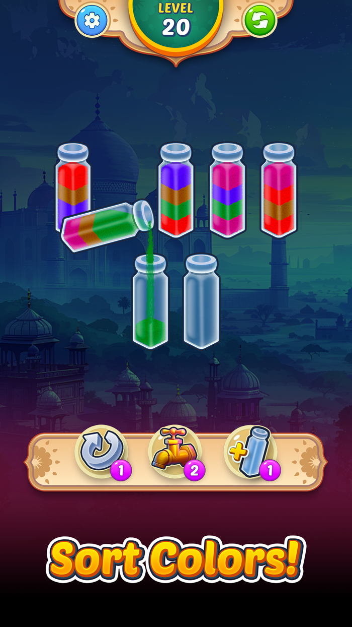 Sort Spices Color Puzzle Game