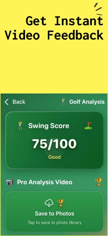 Golf Swing Analyzer & Trainer screenshot