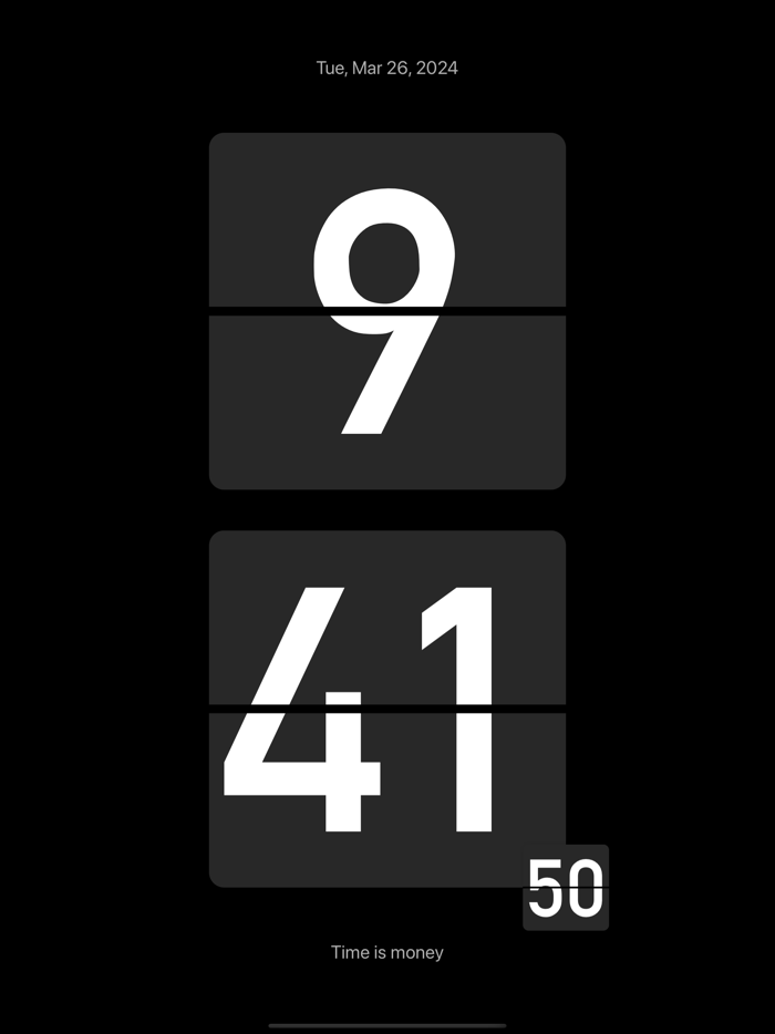 桌面懸浮時鐘 - 搶購秒殺  翻頁時鐘