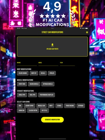Ai Car Mod : Re design Car iPad screenshot