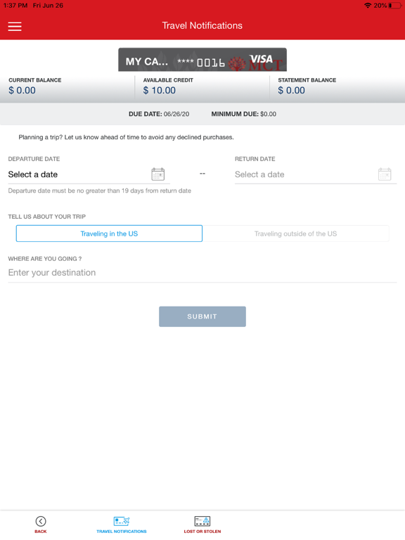 MCT CARDS iPad screenshot 6 - Finance app
