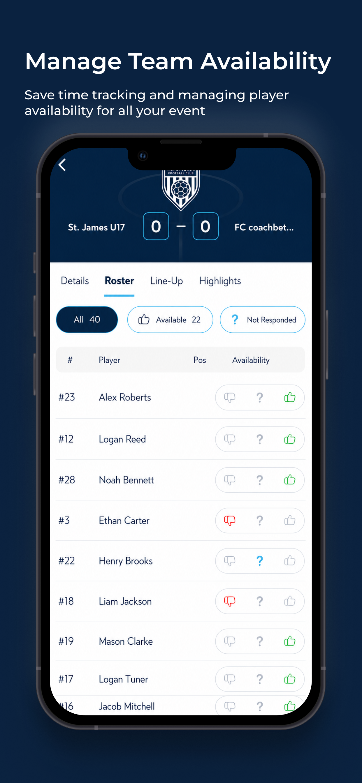 St. James FC screenshot 4