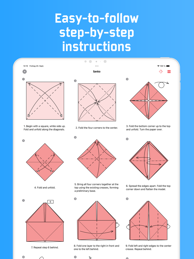 لقطة شاشة لفن طيّ الأوريجامي وتعلّمه