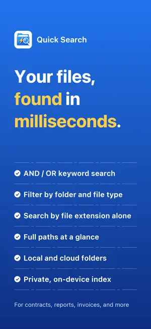 Quick Search File screenshot 1