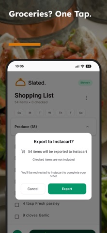 Slated: Family Meal Planner screenshot