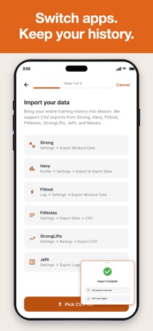Massiv: Gym Workout Tracker Screenshot 6 of 9
