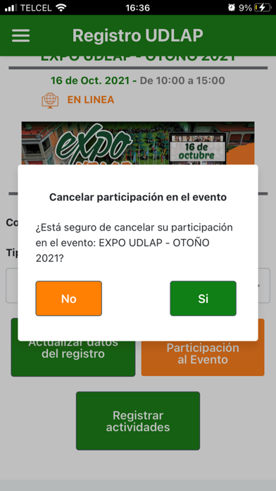 Registro Candidatos UDLAP Screenshot