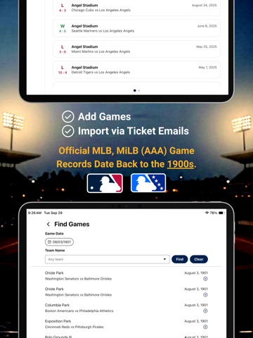 2Hito - Baseball Fan Journal iPad screenshot
