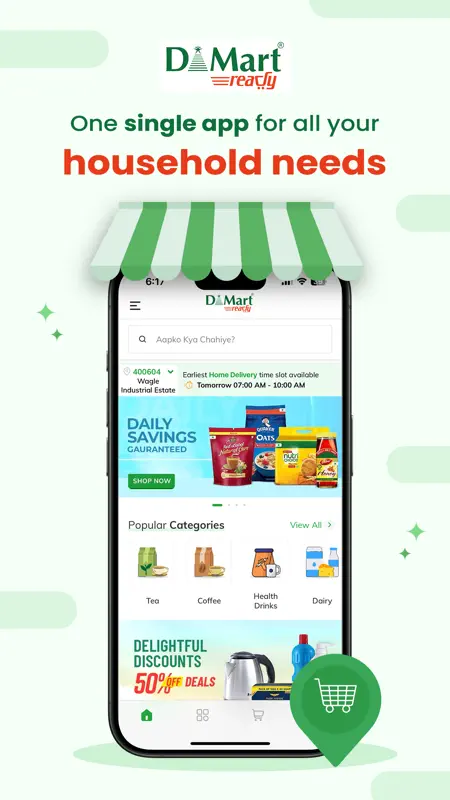 DMart Ready Online Grocery App screenshot 1 of 5