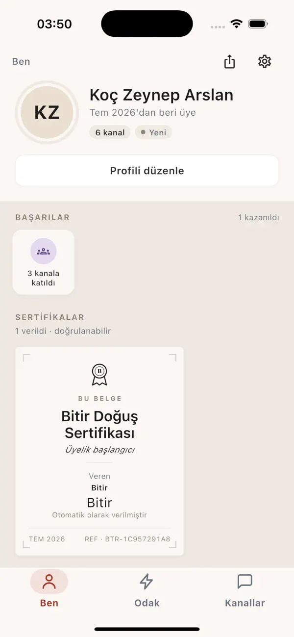 Screenshot #1 pour Bitir: Grup Koçluğu