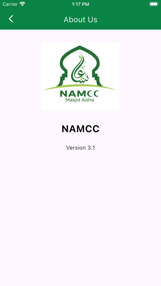 #2. NAMCC (iOS) Podle: Swaleha Inamdar