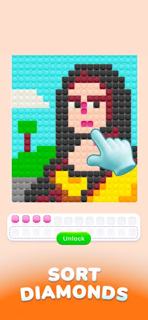 Diamond Sort - Coloring Puzzle screenshot 1