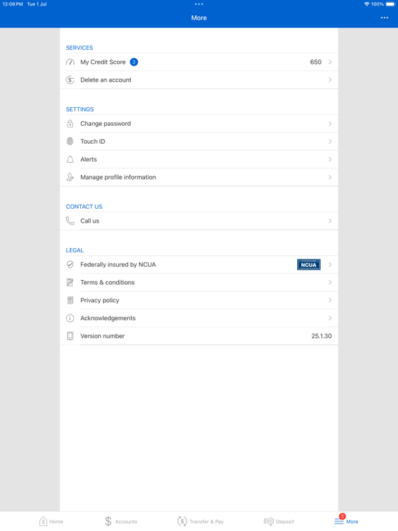 Community First Guam FCU iPad screenshot 4 - Finance app