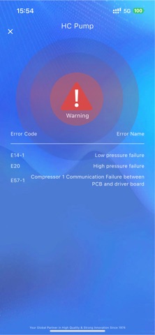 AQUA Heat Pump iPhone screenshot