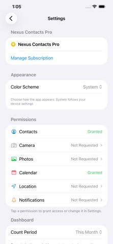 Nexus Contacts screenshot