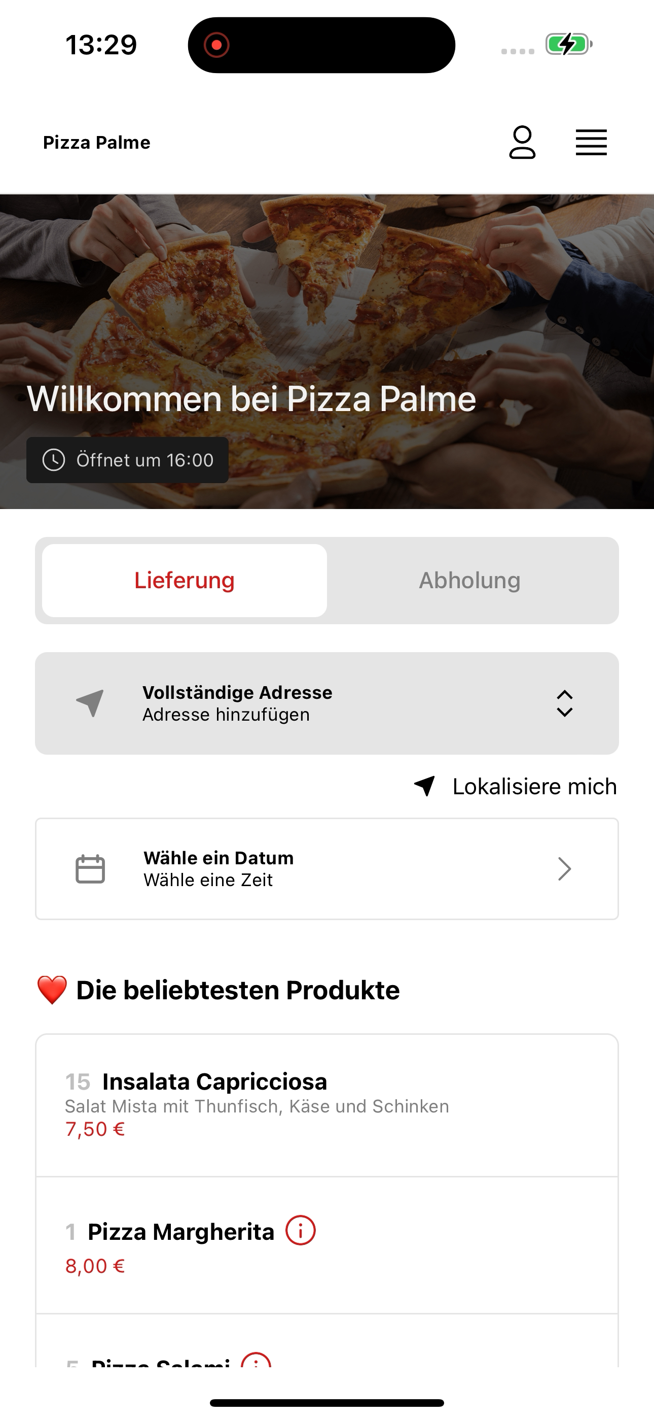 Pizza Palme screenshot 3