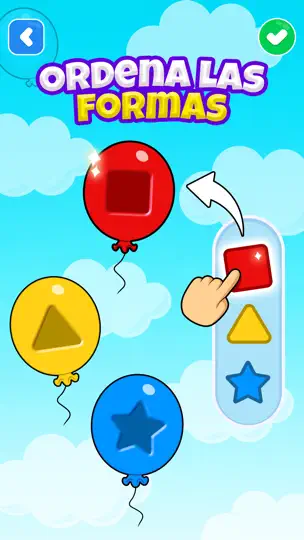 Captura de pantalla de Balloon Pop: Juegos Para Bebés en iPhone 2