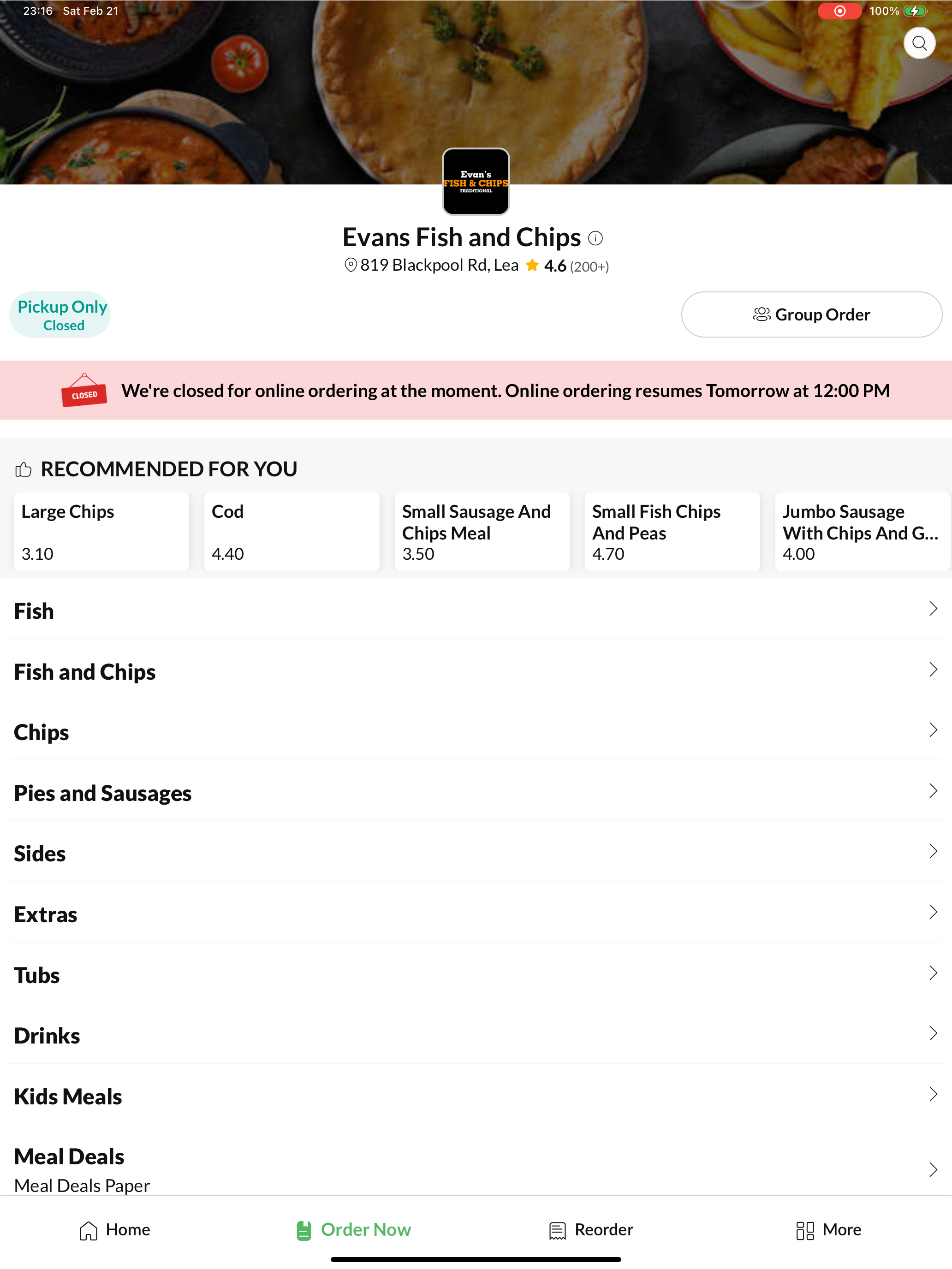 Evans Fish and Chips screenshot 6