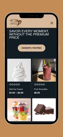Silk Cafe iPhone screenshot