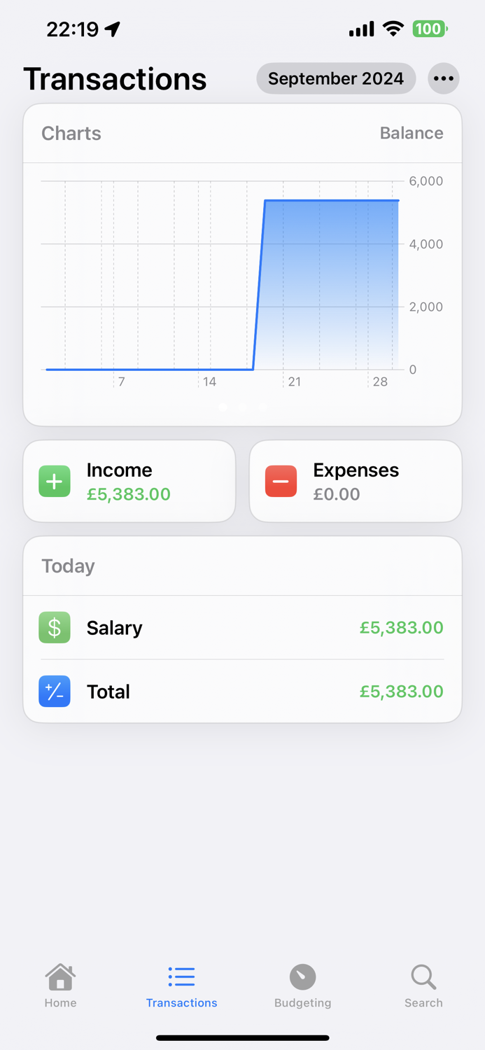 Numi Budget Tracker
