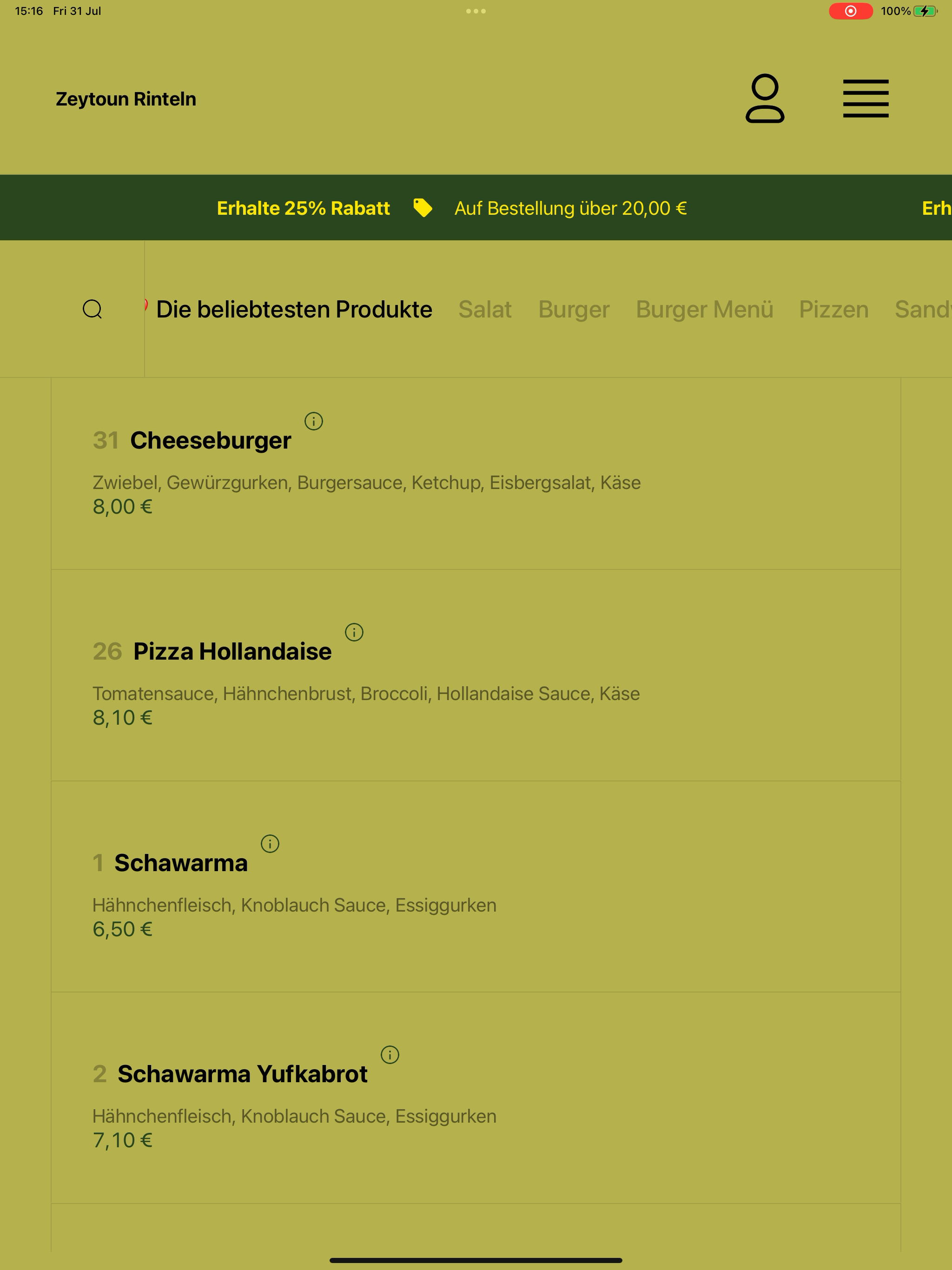 Zeytoun Rinteln screenshot 13