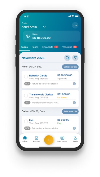 Pagaíou: Assistente Pagamentos