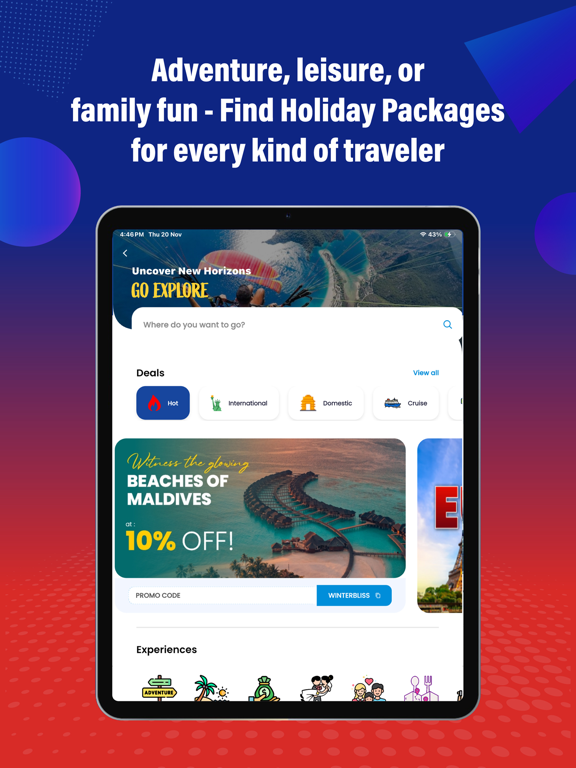 AkbarTravels: Flights & Hotels iPad screenshot 8 - Travel app