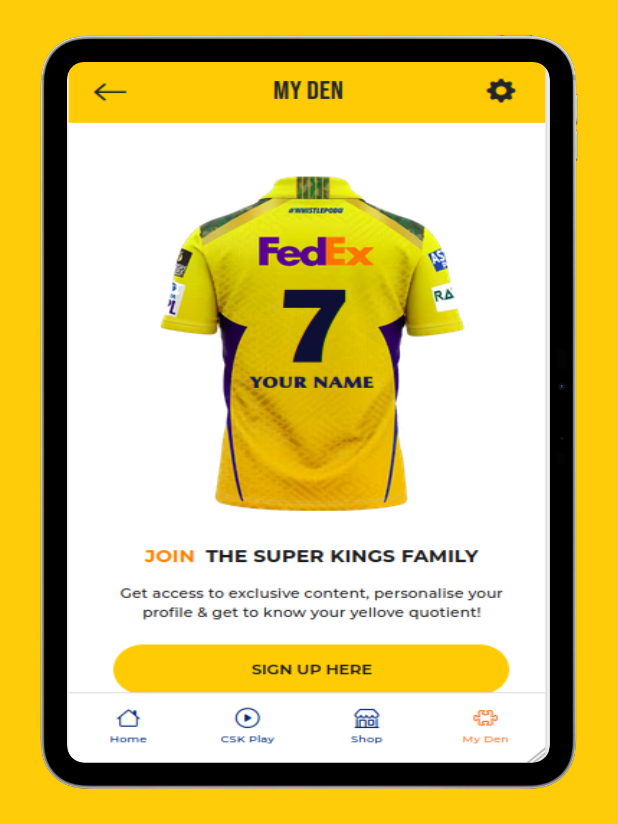 CHENNAI SUPER KINGS.