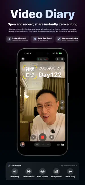 CamTalk: Video Diary Dual Cam screenshot 1