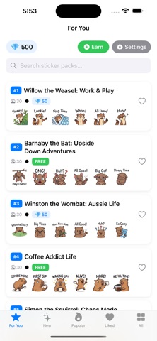 WASticker Hub iPhone screenshot