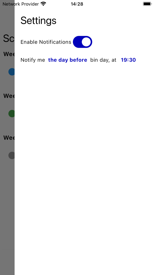 #4. Bin Day App (iOS) 来自: DANIEL CHRISTOPHER TUCK