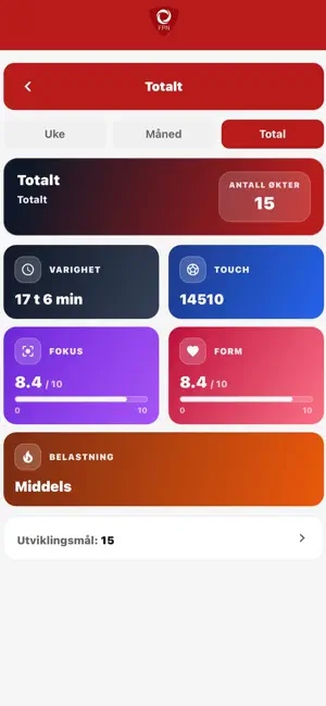 Fotball Progresjon screenshot 3