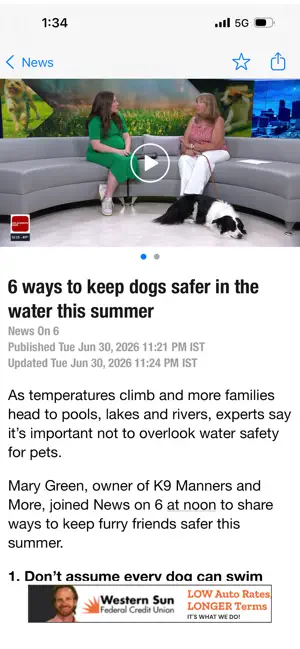 News on 6 Weather screenshot 3