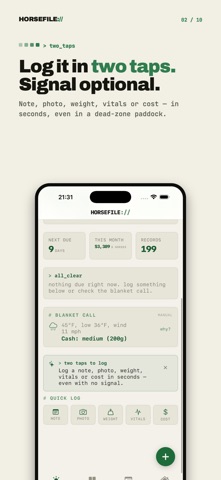 Horse Health Log : HORSEFILE screenshot