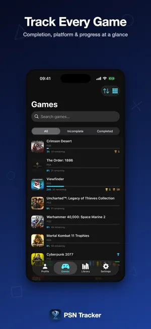 PSN Tracker - PS5 PS4 Trophies screenshot 4