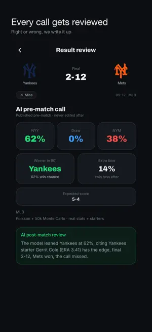Verdict: AI Sports Predictions screenshot 1