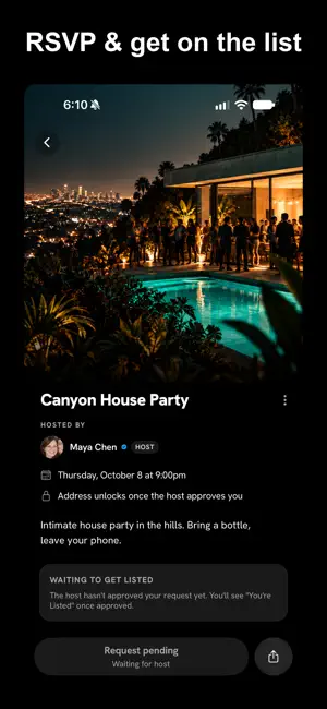 Listed Events screenshot 3