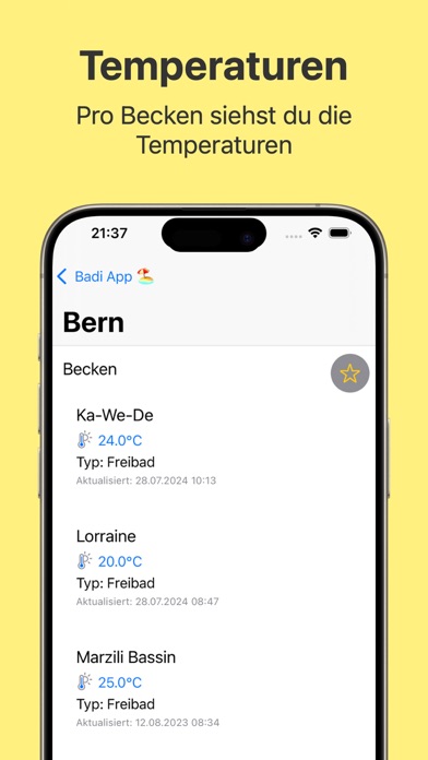 Badi App iPhone screenshot