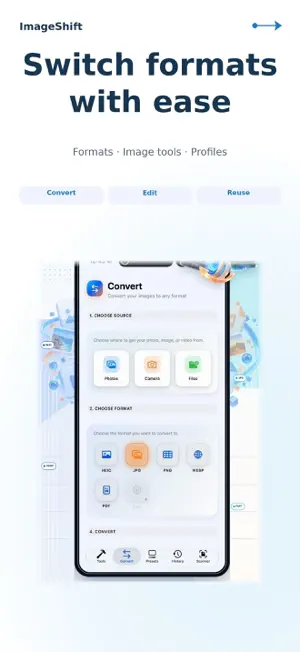 ImageShift: HEIC to JPG & PDF screenshot 2