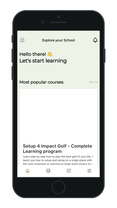 Setup4Impact Golf Learning app Screenshot