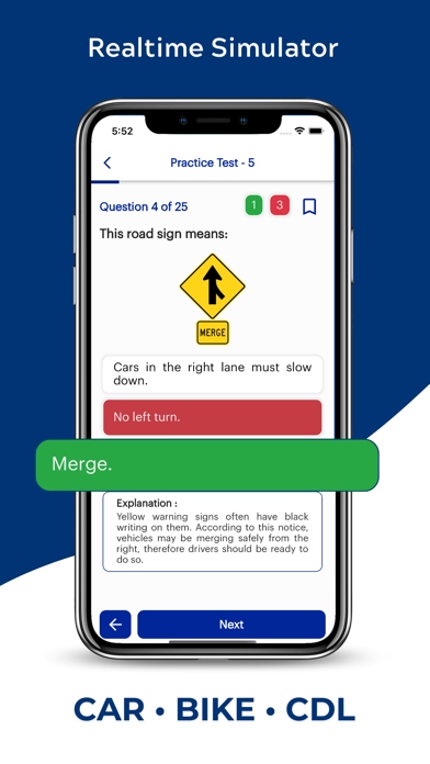 North Carolina DMV Permit Prep Screenshot